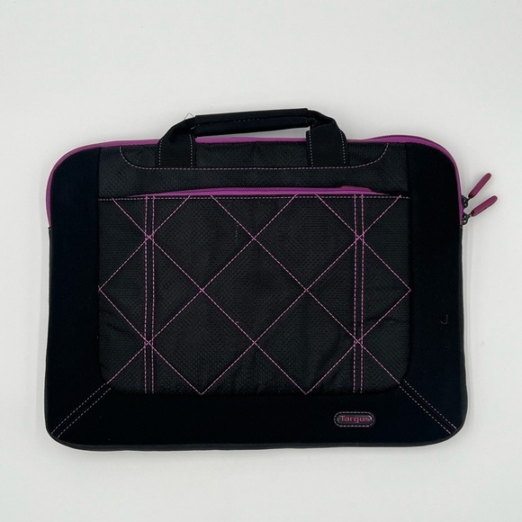 Laptop Sleeve Slipcase Purple Black Travel Briefcase Students Targus 16” Pulse - Picture 1 of 6
